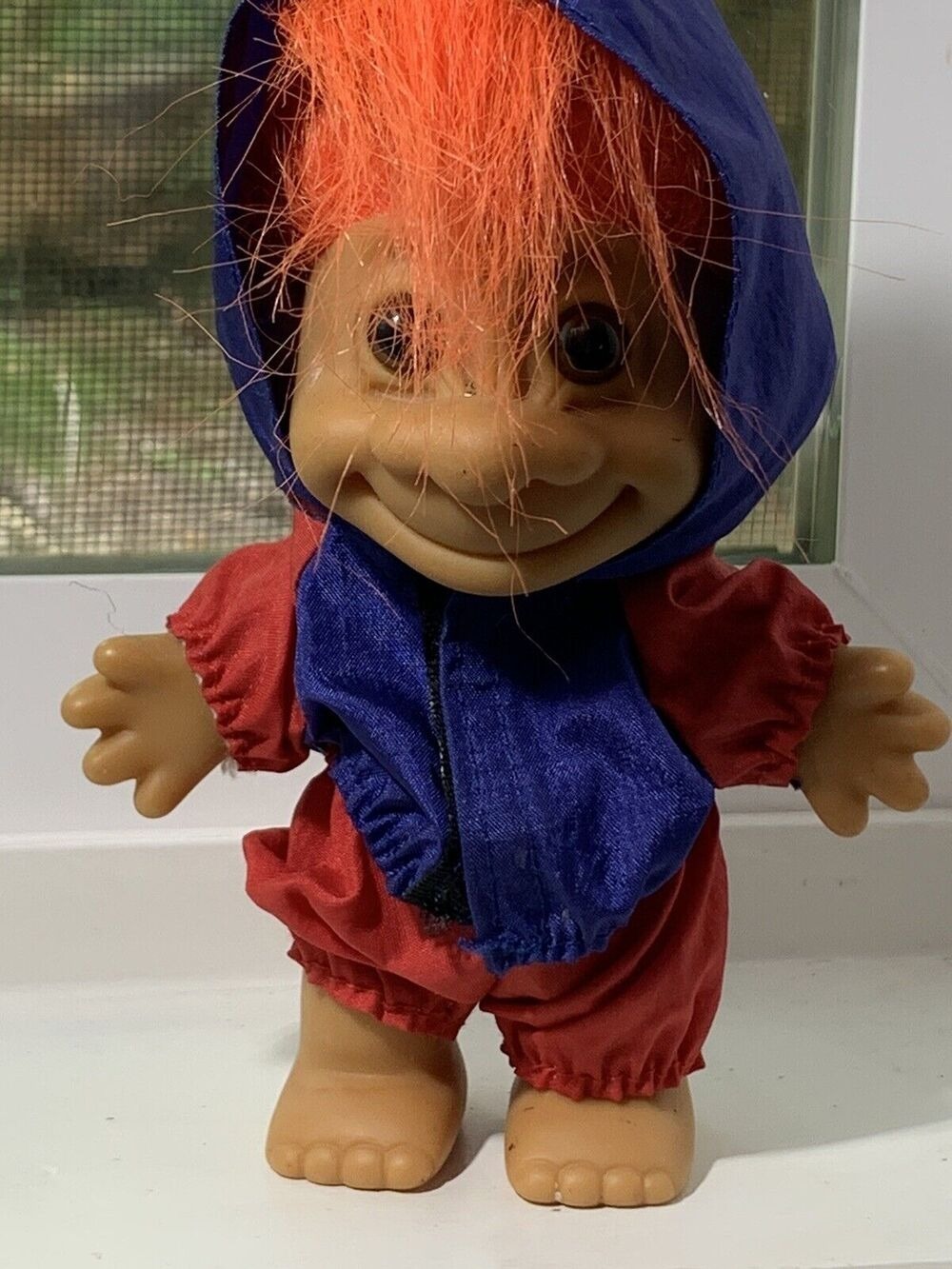 Vintage Russ troll 1980’s Track Running Suit Hoodie Doll Unisex Orange Hair